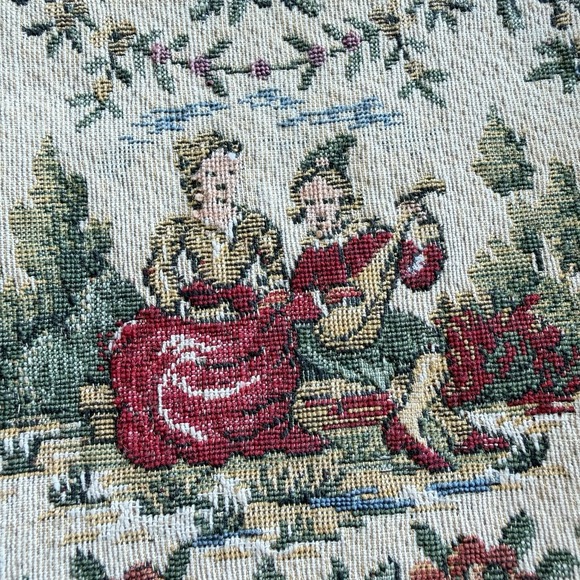 Vintage Walborg De Pinna French Tapestry Kiss Lock Clutch Purse Made in France - Picture 3 of 10
